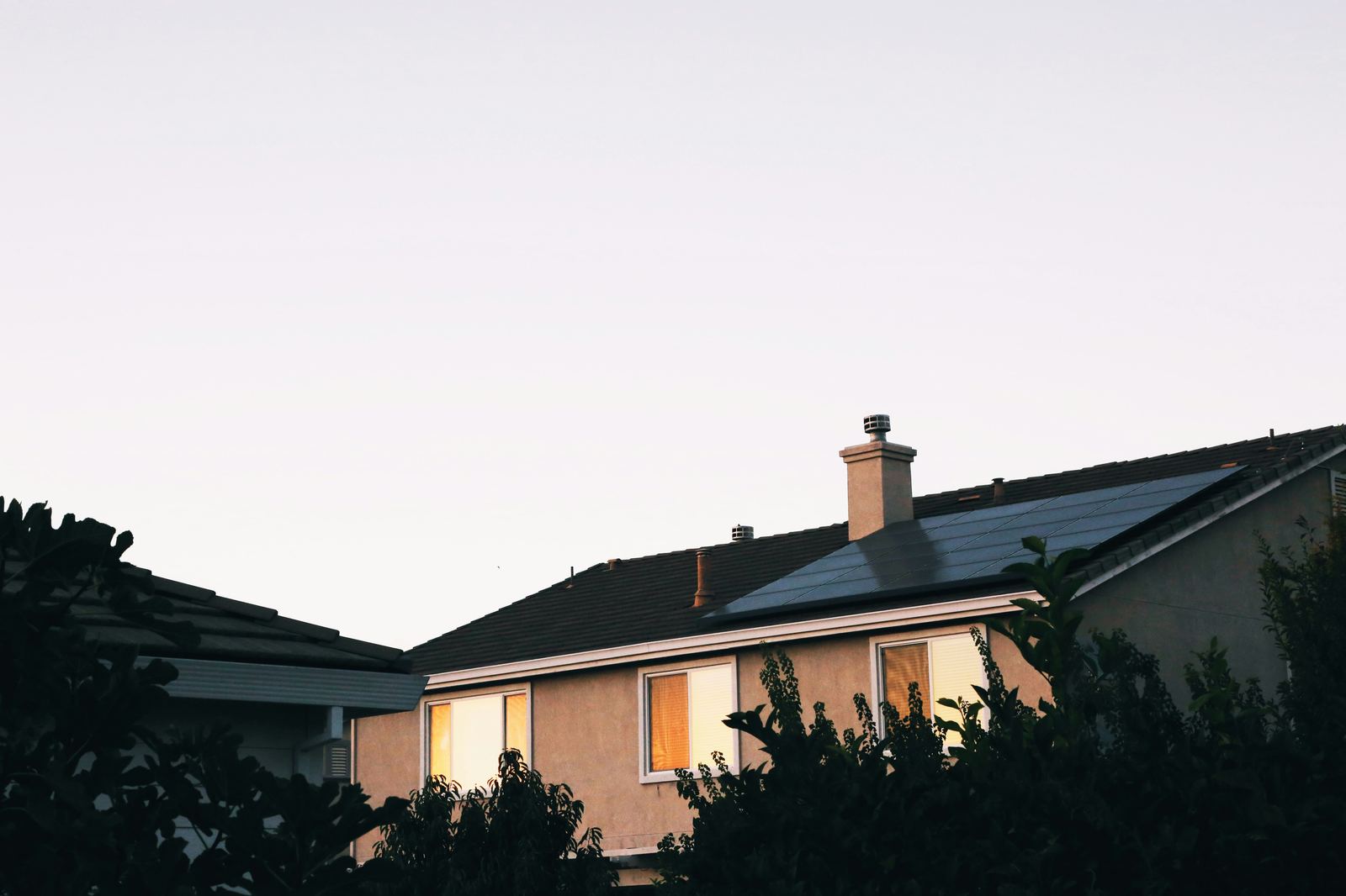 Solar and battery system on a family home
