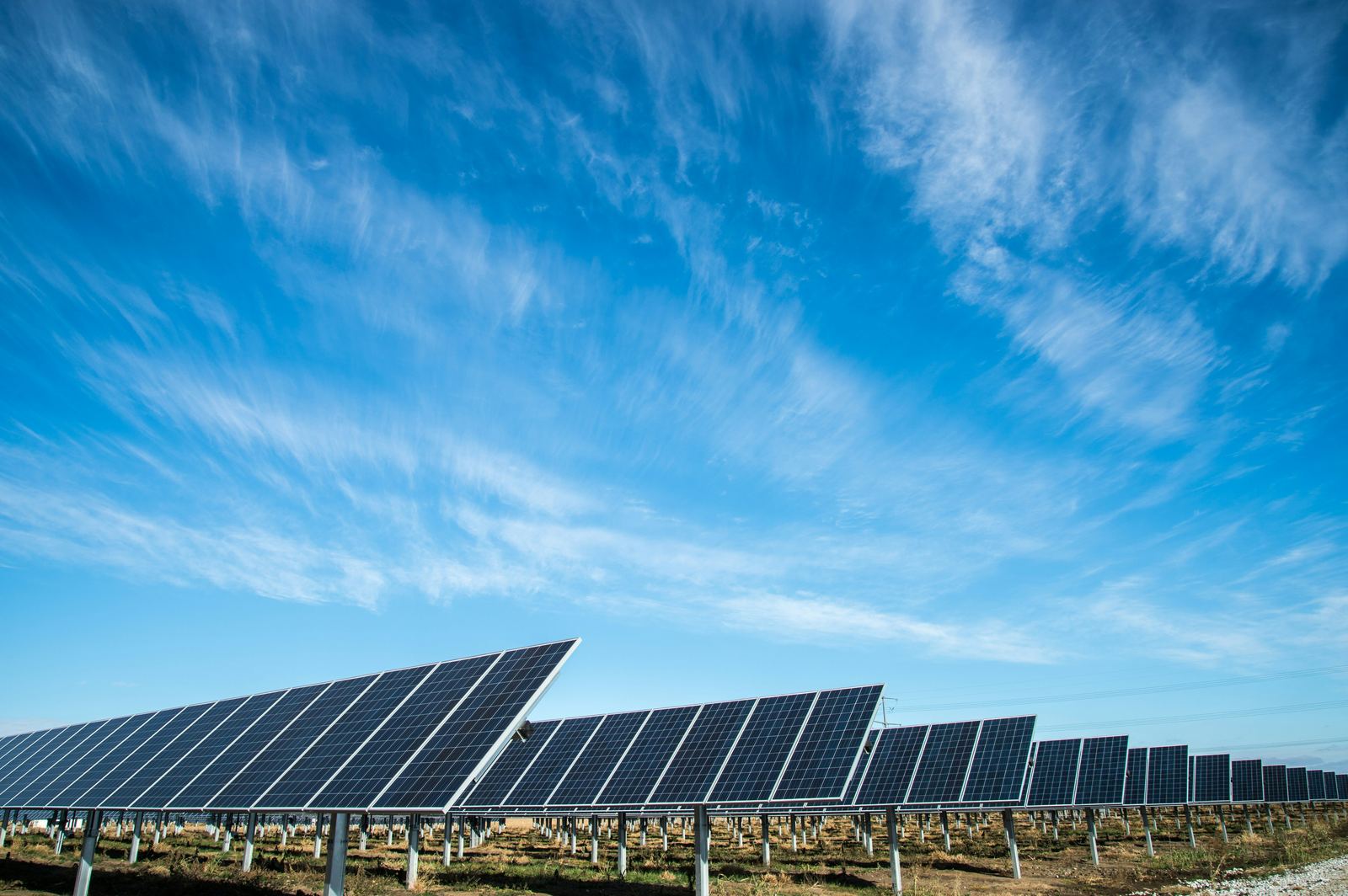 Large-scale industrial solar installation