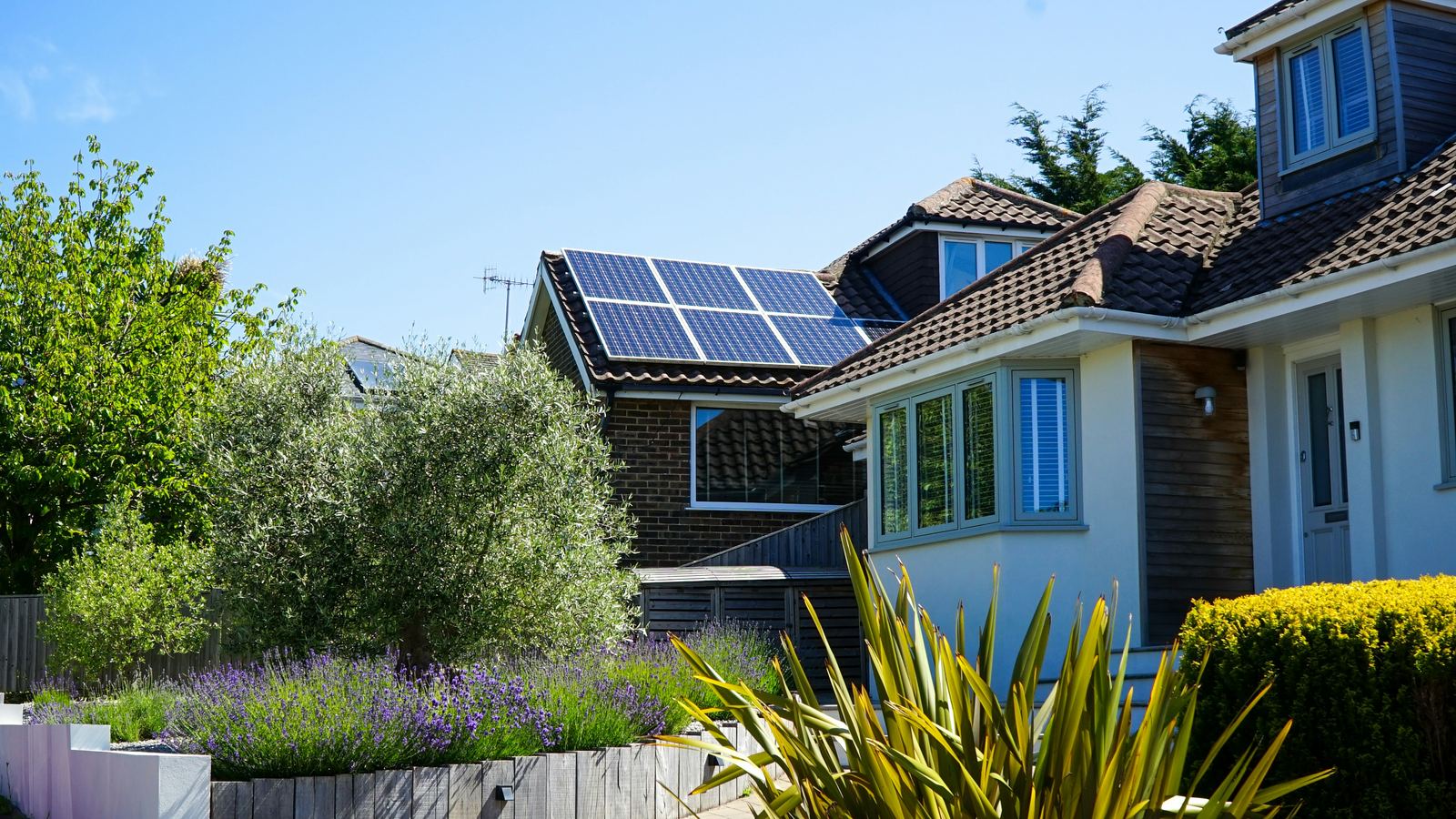 6.6kW solar system on a suburban home